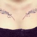 Shoulder Feather tattoo by Supakitch