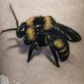 Arm Realistic Bee 3d tattoo by Tattooed Theory