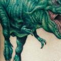 tatuaggio Fianco Dinosauro di Tattooed Theory