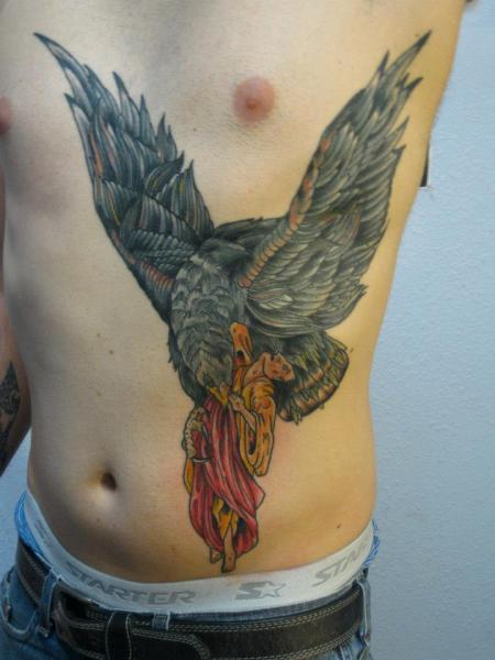 Fantasy Side Eagle Tattoo by Lone Star Tattoo