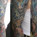 Flugzeug Sleeve tattoo von Lone Star Tattoo
