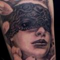 Arm Flower Women tattoo by Jeremiah Barba