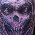 Skull Head tattoo by Jeremiah Barba