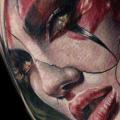tatuaje Brazo Flor Mujer Rosa por Jak Connolly