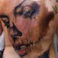 Women Back tattoo by Jak Connolly