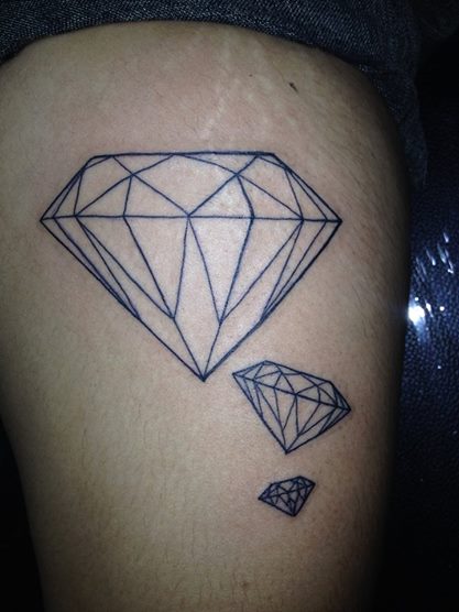 Arm Diamond Tattoo by 88Ink-Blood Tattoo Studio