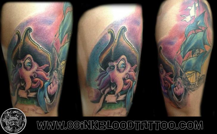Tatuaje Brazo Fantasy Personaje por 88Ink-Blood Tattoo Studio