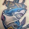 tatuaje Ancla Tiburón por 88Ink-Blood Tattoo Studio