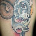 Schulter Fantasie Hase tattoo von 88Ink-Blood Tattoo Studio