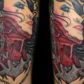 tatuaje Hombro Fantasy Mujer por 88Ink-Blood Tattoo Studio