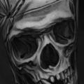 Arm Skull Butterfly tattoo by Jun Cha