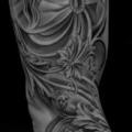 Women Sleeve tattoo by Jun Cha