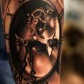 tatuaggio Braccio Realistici Orologio di Tattoo Studio 73