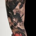 tatuaje Brazo Realista Flor Caballo por Tattoo Studio 73