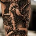 Arm Realistic Clock Statue tattoo by Tattoo Studio 73