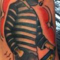 Old School Fuß Seefahrer tattoo von Tattoo Studio 73