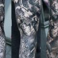 Herz Leuchtturm Leonardo Sleeve tattoo von Tattoo Studio 73