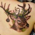 Back Deer tattoo by Rock Tattoo