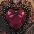 tatuaż Serce Diament przez Rock Tattoo