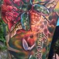tatuaje Brazo Escarbar por Johnny Smith Art
