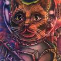 Fantasy Cat tattoo by Johnny Smith Art