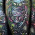 tatuaje Hombro Astronauta por Johnny Smith Art