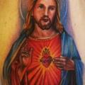 Shoulder Jesus Religious tattoo by Johnny Smith Art