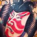 Arm Japanische Samurai tattoo von Chopstick Tattoo