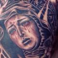 Brust Religiös tattoo von Chopstick Tattoo