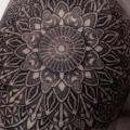 Shoulder Dotwork Geometric tattoo by Chopstick Tattoo