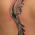 Rücken Tribal Phoenix tattoo von Blancolo Tattoo