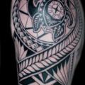 Schulter Tribal Maori tattoo von Blancolo Tattoo