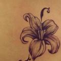 Shoulder Realistic Flower Side Tribal tattoo by Blancolo Tattoo