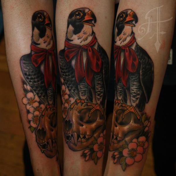 Arm Totenkopf Adler Tattoo von Antony Tattoo