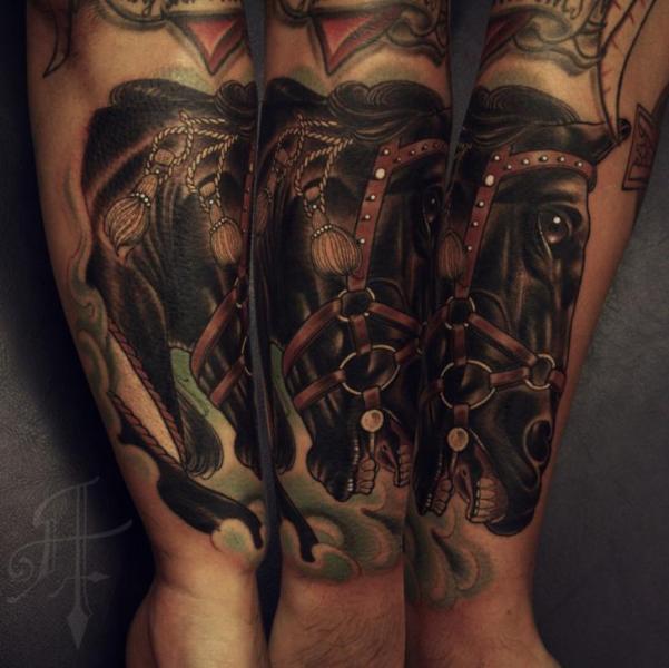 Arm Horse Tattoo by Antony Tattoo