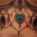 Bauch Diamant Strumpfhalter tattoo von Antony Tattoo
