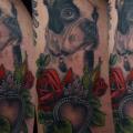 tatuaje Corazon Perro por Antony Tattoo
