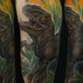 Schulter Realistische Dinosaurier tattoo von Antony Tattoo