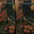 tatuaje Hombro Pájaro Sol por Antony Tattoo
