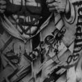 Fantasy Lettering Back Superman Fonts tattoo by Westfall Tattoo
