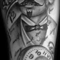 Arm Clock Hat tattoo by Westfall Tattoo