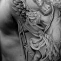 Schulter Arm Engel Religiös tattoo von Westfall Tattoo