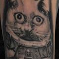 Arm Fantasy Cat tattoo by Black Ink Studio