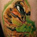 Arm Realistic Bee tattoo by Black Ink Studio
