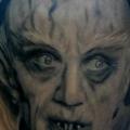 tatuaje Fantasy Espalda Dracula Monstruo por Black Ink Studio