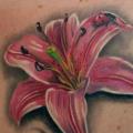 Shoulder Realistic Flower tattoo by Black Ink Studio