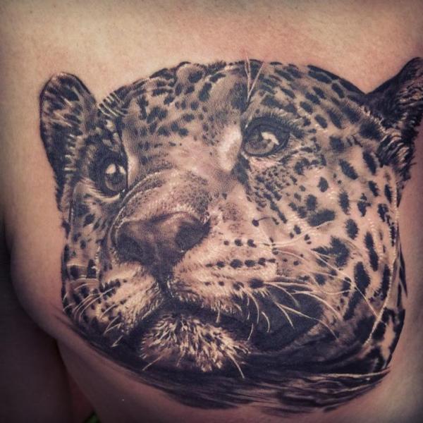Realistische Tiger Tattoo von Inky Joe