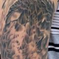 tatuaje Hombro Realista Águila por Inky Joe