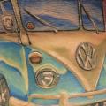Side Volkswagen Van tattoo by Inky Joe