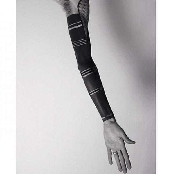 Arm Tribal Sleeve Tattoo by Corey Divine